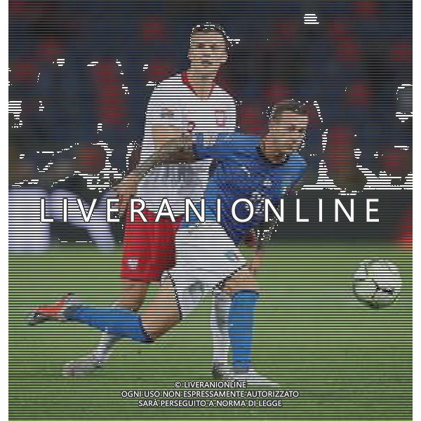 UEFA Nations League A Group 3 Bologna - 07.09.2018 Italia-Polonia Nella Foto: federico bernardeschi e Arkadiusz Reca /Ph.Vitez-Ag. Aldo Liverani