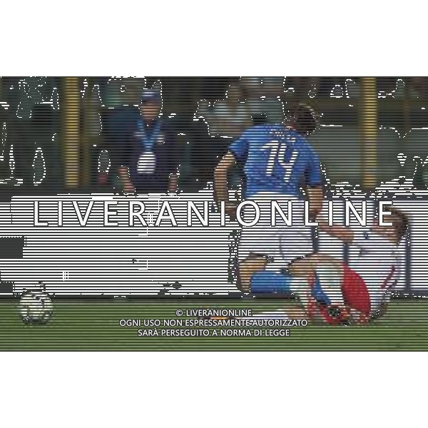 UEFA Nations League A Group 3 Bologna - 07.09.2018 Italia-Polonia Nella Foto:fallo del rigore di blaszczykowski su federico chiesa /Ph.Vitez-Ag. Aldo Liverani