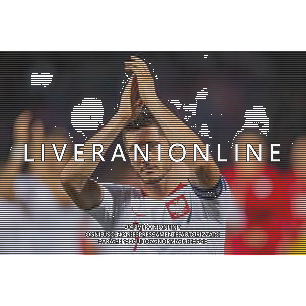 07.09.2018 BOLONIA, WLOCHY (BOLOGNA, ITALY) STADIO RENATO DALL\'ARA PILKA NOZNA (FOOTBALL) LIGA NARODOW UEFA (UEFA NATIONAL LEAGUE) MECZ WLOCHY - POLSKA ( GAME ITALY - POLAND ) NZ ROBERT LEWANDOWSKI FOTO LUKASZ SKWIOT/CYFRASPORT/NEWSPIX.PL --- Newspix.pl AG ALDO LIVERANI SAS