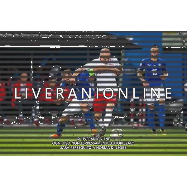 07.09.2018 BOLONIA, WLOCHY (BOLOGNA, ITALY) STADIO RENATO DALL\'ARA PILKA NOZNA (FOOTBALL) LIGA NARODOW UEFA (UEFA NATIONAL LEAGUE) MECZ WLOCHY - POLSKA ( GAME ITALY - POLAND ) NZ RAFAL KURZAWA GIORGIO CHIELLINI FOTO LUKASZ SKWIOT/CYFRASPORT/NEWSPIX.PL --- Newspix.pl AG ALDO LIVERANI SAS