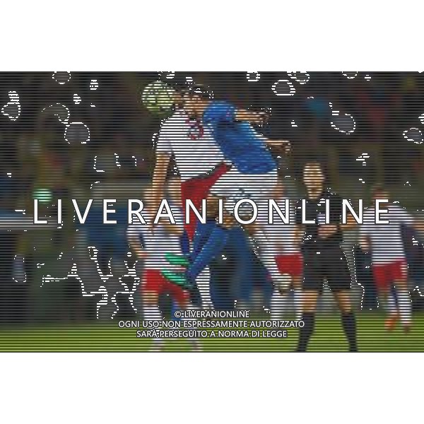 07.09.2018 BOLONIA, WLOCHY (BOLOGNA, ITALY) STADIO RENATO DALL\'ARA PILKA NOZNA (FOOTBALL) LIGA NARODOW UEFA (UEFA NATIONAL LEAGUE) MECZ WLOCHY - POLSKA ( GAME ITALY - POLAND ) NZ ARKADIUSZ RECA DAVIDE ZAPPACOSTA FOTO LUKASZ SKWIOT/CYFRASPORT/NEWSPIX.PL --- Newspix.pl AG ALDO LIVERANI SAS