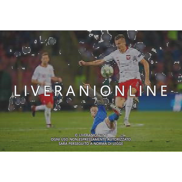 07.09.2018 BOLONIA, WLOCHY (BOLOGNA, ITALY) STADIO RENATO DALL\'ARA PILKA NOZNA (FOOTBALL) LIGA NARODOW UEFA (UEFA NATIONAL LEAGUE) MECZ WLOCHY - POLSKA ( GAME ITALY - POLAND ) NZ ARKADIUSZ RECA FEDERICO BERNARDESCHI FOTO LUKASZ SKWIOT/CYFRASPORT/NEWSPIX.PL --- Newspix.pl AG ALDO LIVERANI SAS