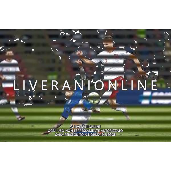 07.09.2018 BOLONIA, WLOCHY (BOLOGNA, ITALY) STADIO RENATO DALL\'ARA PILKA NOZNA (FOOTBALL) LIGA NARODOW UEFA (UEFA NATIONAL LEAGUE) MECZ WLOCHY - POLSKA ( GAME ITALY - POLAND ) NZ ARKADIUSZ RECA FEDERICO BERNARDESCHI FOTO LUKASZ SKWIOT/CYFRASPORT/NEWSPIX.PL --- Newspix.pl AG ALDO LIVERANI SAS