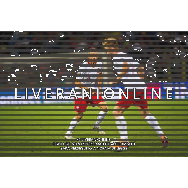 07.09.2018 BOLONIA, WLOCHY (BOLOGNA, ITALY) STADIO RENATO DALL\'ARA PILKA NOZNA (FOOTBALL) LIGA NARODOW UEFA (UEFA NATIONAL LEAGUE) MECZ WLOCHY - POLSKA ( GAME ITALY - POLAND ) NZ ARKADIUSZ RECA JAKUB BLASZCZYKOWSKI FOTO LUKASZ SKWIOT/CYFRASPORT/NEWSPIX.PL --- Newspix.pl AG ALDO LIVERANI SAS