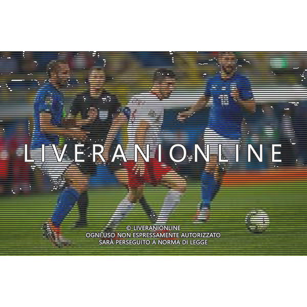 07.09.2018 BOLONIA, WLOCHY (BOLOGNA, ITALY) STADIO RENATO DALL\'ARA PILKA NOZNA (FOOTBALL) LIGA NARODOW UEFA (UEFA NATIONAL LEAGUE) MECZ WLOCHY - POLSKA ( GAME ITALY - POLAND ) NZ ROBERT LEWANDOWSKI FOTO LUKASZ SKWIOT/CYFRASPORT/NEWSPIX.PL --- Newspix.pl AG ALDO LIVERANI SAS