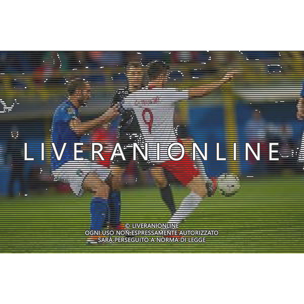 07.09.2018 BOLONIA, WLOCHY (BOLOGNA, ITALY) STADIO RENATO DALL\'ARA PILKA NOZNA (FOOTBALL) LIGA NARODOW UEFA (UEFA NATIONAL LEAGUE) MECZ WLOCHY - POLSKA ( GAME ITALY - POLAND ) NZ ROBERT LEWANDOWSKI FOTO LUKASZ SKWIOT/CYFRASPORT/NEWSPIX.PL --- Newspix.pl AG ALDO LIVERANI SAS