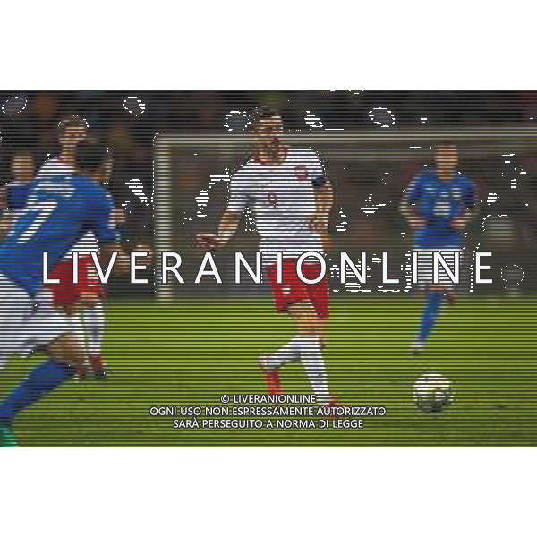 07.09.2018 BOLONIA, WLOCHY (BOLOGNA, ITALY) STADIO RENATO DALL\'ARA PILKA NOZNA (FOOTBALL) LIGA NARODOW UEFA (UEFA NATIONAL LEAGUE) MECZ WLOCHY - POLSKA ( GAME ITALY - POLAND ) NZ ROBERT LEWANDOWSKI FOTO LUKASZ SKWIOT/CYFRASPORT/NEWSPIX.PL --- Newspix.pl AG ALDO LIVERANI SAS