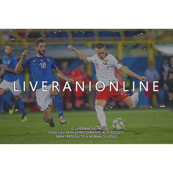 07.09.2018 BOLONIA, WLOCHY (BOLOGNA, ITALY) STADIO RENATO DALL\'ARA PILKA NOZNA (FOOTBALL) LIGA NARODOW UEFA (UEFA NATIONAL LEAGUE) MECZ WLOCHY - POLSKA ( GAME ITALY - POLAND ) NZ PIOTR ZIELINSKI ROBERTO GAGLIARDINI FOTO LUKASZ SKWIOT/CYFRASPORT/NEWSPIX.PL --- Newspix.pl AG ALDO LIVERANI SAS