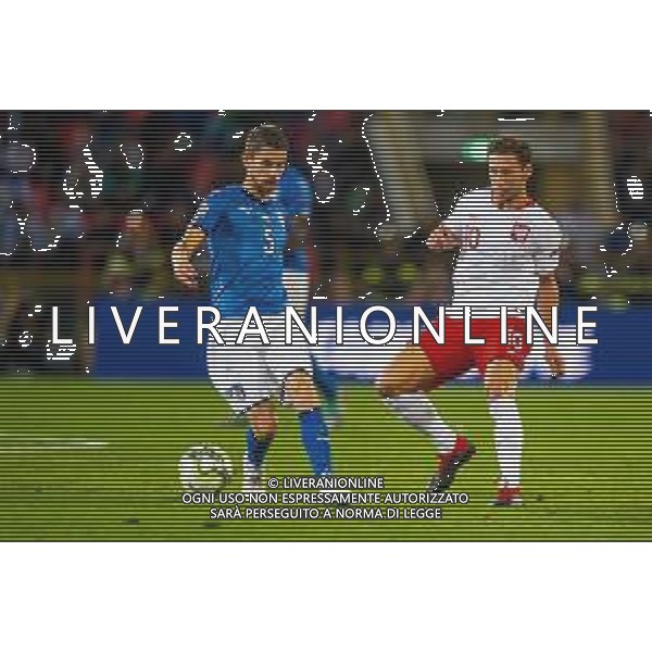 07.09.2018 BOLONIA, WLOCHY (BOLOGNA, ITALY) STADIO RENATO DALL\'ARA PILKA NOZNA (FOOTBALL) LIGA NARODOW UEFA (UEFA NATIONAL LEAGUE) MECZ WLOCHY - POLSKA ( GAME ITALY - POLAND ) NZ GRZEGORZ KRYCHOWIAK JORGINHO FOTO LUKASZ SKWIOT/CYFRASPORT/NEWSPIX.PL --- Newspix.pl AG ALDO LIVERANI SAS