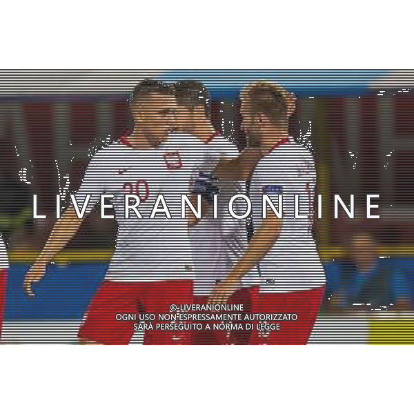 07.09.2018 BOLONIA, WLOCHY (BOLOGNA, ITALY) STADIO RENATO DALL\'ARA PILKA NOZNA (FOOTBALL) LIGA NARODOW UEFA (UEFA NATIONAL LEAGUE) MECZ WLOCHY - POLSKA ( GAME ITALY - POLAND ) NZ PIOTR ZIELINSKI BRAMKA RADOSC GOL GOAL JAKUB BLASZCZYKOWSKI FOTO LUKASZ SKWIOT/CYFRASPORT/NEWSPIX.PL --- Newspix.pl AG ALDO LIVERANI SAS