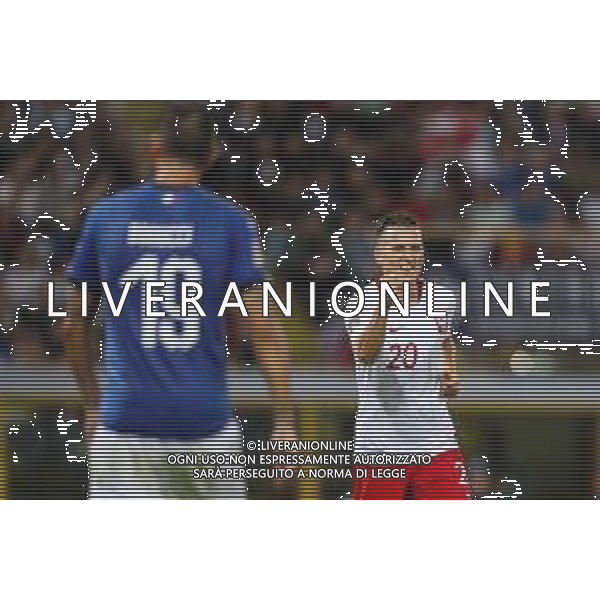 07.09.2018 BOLONIA, WLOCHY (BOLOGNA, ITALY) STADIO RENATO DALL\'ARA PILKA NOZNA (FOOTBALL) LIGA NARODOW UEFA (UEFA NATIONAL LEAGUE) MECZ WLOCHY - POLSKA ( GAME ITALY - POLAND ) NZ PIOTR ZIELINSKI POLSKA RADOSC, BRAMKA, GOL, FOTO LUKASZ GROCHALA/CYFRASPORT/NEWSPIX.PL --- Newspix.pl AG ALDO LIVERANI SAS