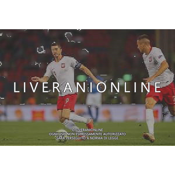 07.09.2018 BOLONIA, WLOCHY (BOLOGNA, ITALY) STADIO RENATO DALL\'ARA PILKA NOZNA (FOOTBALL) LIGA NARODOW UEFA (UEFA NATIONAL LEAGUE) MECZ WLOCHY - POLSKA ( GAME ITALY - POLAND ) NZ ROBERT LEWANDOWSKI FOTO LUKASZ GROCHALA/CYFRASPORT/NEWSPIX.PL --- Newspix.pl AG ALDO LIVERANI SAS