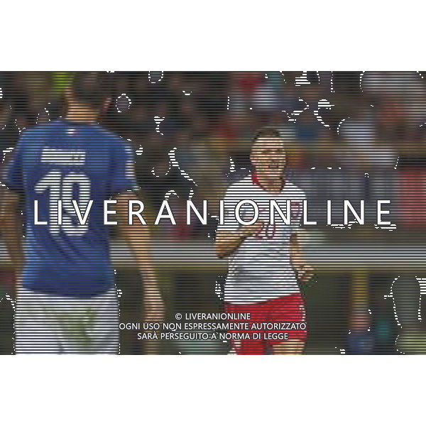 07.09.2018 BOLONIA, WLOCHY (BOLOGNA, ITALY) STADIO RENATO DALL\'ARA PILKA NOZNA (FOOTBALL) LIGA NARODOW UEFA (UEFA NATIONAL LEAGUE) MECZ WLOCHY - POLSKA ( GAME ITALY - POLAND ) NZ PIOTR ZIELINSKI POLSKA RADOSC, BRAMKA, GOL, FOTO LUKASZ GROCHALA/CYFRASPORT/NEWSPIX.PL --- Newspix.pl AG ALDO LIVERANI SAS