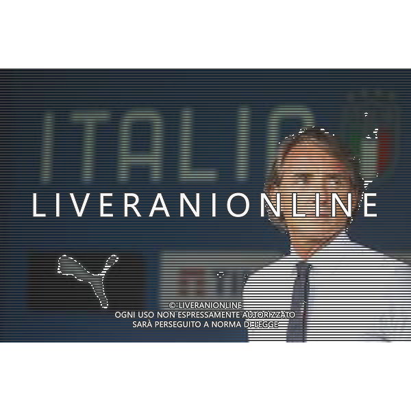 07.09.2018 BOLONIA, WLOCHY (BOLOGNA, ITALY) STADIO RENATO DALL\'ARA PILKA NOZNA (FOOTBALL) LIGA NARODOW UEFA (UEFA NATIONAL LEAGUE) MECZ WLOCHY - POLSKA ( GAME ITALY - POLAND ) NZ ROBERTO MANCINI - TRENER HEAD COACH OF ITALY FOTO LUKASZ GROCHALA/CYFRASPORT/NEWSPIX.PL --- Newspix.pl AG ALDO LIVERANI SAS