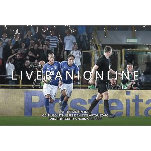 2018.09.07 Bolonia Pilka nozna UEFA Liga Narodow Wlochy - Polska N/z bramka gol radosc na 1-1 Jorginho Foto Pawel Andrachiewicz / PressFocus/NEWSPIX.PL 2018.09.07 Bolonia Football UEFA Nations League Italy - Poland bramka gol radosc na 1-1 Jorginho Credit: Pawel Andrachiewicz / PressFocus --- Newspix.pl AG ALDO LIVERANI SAS