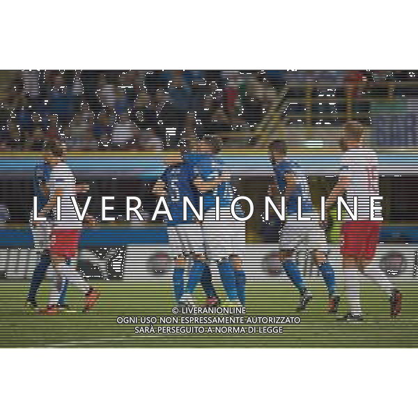 2018.09.07 Bolonia Pilka nozna UEFA Liga Narodow Wlochy - Polska N/z rzut karny radosc gol bramka Jorginho Andrea Belotti Foto Marcin Karczewski / PressFocus/NEWSPIX.PL 2018.09.07 Bolonia Football UEFA Nations League Italy - Poland rzut karny radosc gol bramka Jorginho Andrea Belotti Credit: Marcin Karczewski / PressFocus --- Newspix.pl AG ALDO LIVERANI SAS