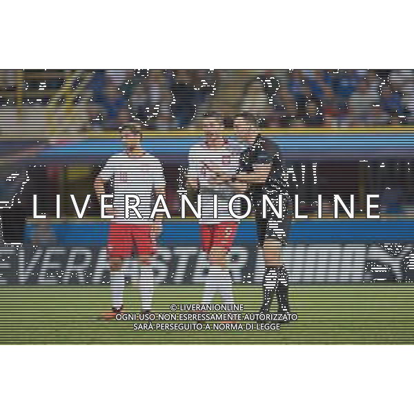 2018.09.07 Bolonia Pilka nozna UEFA Liga Narodow Wlochy - Polska N/z rzut karny Robert Lewandowski Bartosz Bereszynski Foto Marcin Karczewski / PressFocus/NEWSPIX.PL 2018.09.07 Bolonia Football UEFA Nations League Italy - Poland rzut karny Robert Lewandowski Bartosz Bereszynski Credit: Marcin Karczewski / PressFocus --- Newspix.pl AG ALDO LIVERANI SAS