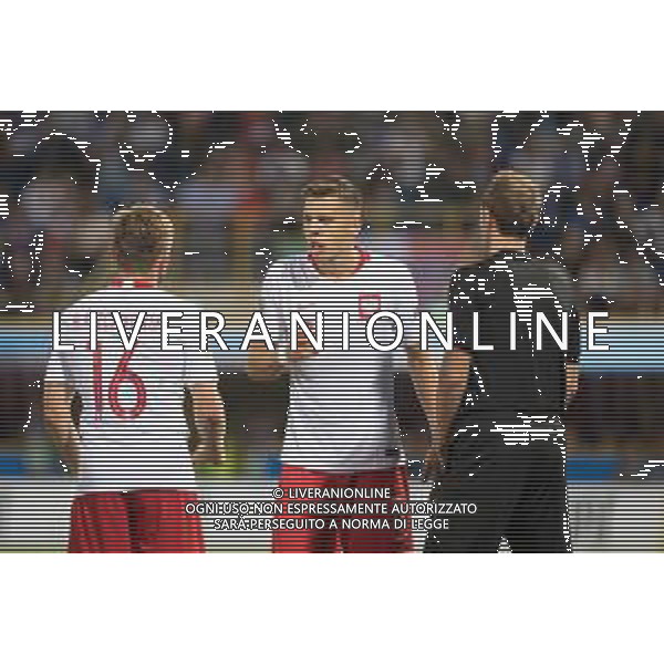 2018.09.07 Bolonia Pilka nozna UEFA Liga Narodow Wlochy - Polska N/z rzut karny Jakub Blaszczykowski Jan Bednarek Foto Marcin Karczewski / PressFocus/NEWSPIX.PL 2018.09.07 Bolonia Football UEFA Nations League Italy - Poland rzut karny Jakub Blaszczykowski Jan Bednarek Credit: Marcin Karczewski / PressFocus --- Newspix.pl AG ALDO LIVERANI SAS