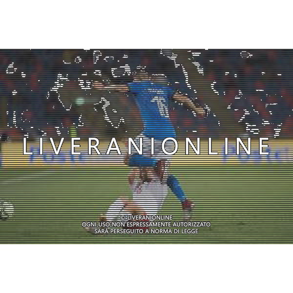 2018.09.07 Bolonia Pilka nozna UEFA Liga Narodow Wlochy - Polska N/z Jakub Blaszczykowski, Lorenzo Pellegrini Foto Marcin Karczewski / PressFocus/NEWSPIX.PL 2018.09.07 Bolonia Football UEFA Nations League Italy - Poland Jakub Blaszczykowski, Lorenzo Pellegrini Credit: Marcin Karczewski / PressFocus --- Newspix.pl AG ALDO LIVERANI SAS