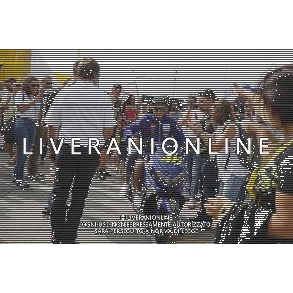 Misano - Motomondiale Gran Premio OCTO di San Marino e della Riviera di Rimini 08/09/2018 nella foto: Valentino Rossi (MOVISTAR YAMAHA MotoGP)durante le prove libere ©Claudio Zamagni/Agenzia Aldo Liverani Valentino Rossi (MOVISTAR YAMAHA MotoGP) during free practice MotoGP OCTO of San Marino on September 08 2018 at Misano World Circuit Marco Simoncelli Misano Adriatico Italy photo credit by Claudio Zamagni/Aldo Liverani Photo Agency