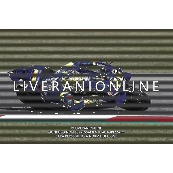 Misano - Motomondiale Gran Premio OCTO di San Marino e della Riviera di Rimini 08/09/2018 nella foto: Valentino Rossi (MOVISTAR YAMAHA MotoGP) con il nuovo casco durante le prove libere ©Claudio Zamagni/Agenzia Aldo Liverani Valentino Rossi (MOVISTAR YAMAHA MotoGP) with his new helmet during free practice MotoGP OCTO of San Marino on September 08 2018 at Misano World Circuit Marco Simoncelli Misano Adriatico Italy photo credit by Claudio Zamagni/Aldo Liverani Photo Agency