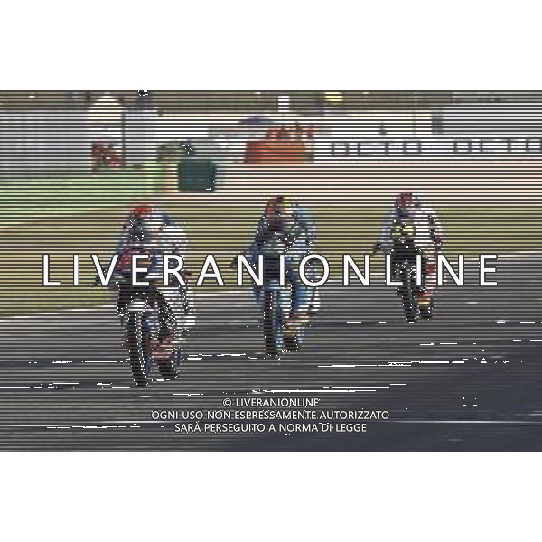 Misano - Motomondiale Gran Premio OCTO di San Marino e della Riviera di Rimini 07/09/2018 nella foto: FABIO DI GIANNANTONIO (DEL CONCA GRESINI Moto3) ARON CANET (ESTRELLA GALICIA 0,0) durante le prove libere ©Claudio Zamagni/Agenzia Aldo Liverani FABIO DI GIANNANTONIO (DEL CONCA GRESINI Moto3) ARON CANET (ESTRELLA GALICIA 0,0) during free practice MotoGP OCTO of San Marino on September 07 2018 at Misano World Circuit Marco Simoncelli Misano Adriatico Italy photo credit by Claudio Zamagni/Aldo Liverani Photo Agency / AGENZIA ALDO LIVERANI SAS