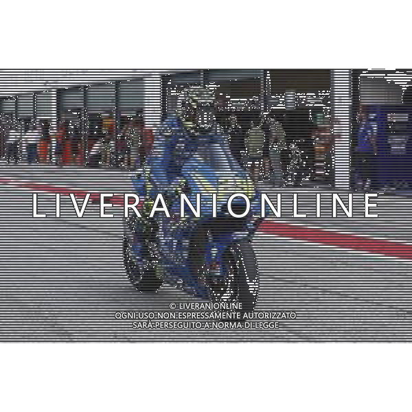 Misano - Motomondiale Gran Premio OCTO di San Marino e della Riviera di Rimini 07/09/2018 nella foto: Andrea Iannone (TEAM SUZUKI ECSTAR)durante le prove libere ©Claudio Zamagni/Agenzia Aldo Liverani Andrea Iannone (TEAM SUZUKI ECSTAR) during free practice MotoGP OCTO of San Marino on September 07 2018 at Misano World Circuit Marco Simoncelli Misano Adriatico Italy photo credit by Claudio Zamagni/Aldo Liverani Photo Agency / AGENZIA ALDO LIVERANI SAS