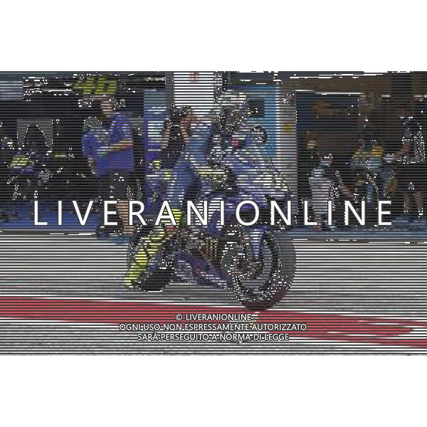 Misano - Motomondiale Gran Premio OCTO di San Marino e della Riviera di Rimini 07/09/2018 nella foto: Valentino Rossi (MOVISTAR YAMAHA MotoGP) durante le prove libere ©Claudio Zamagni/Agenzia Aldo Liverani Valentino Rossi (MOVISTAR YAMAHA MotoGP) during free practice MotoGP OCTO of San Marino on September 07 2018 at Misano World Circuit Marco Simoncelli Misano Adriatico Italy photo credit by Claudio Zamagni/Aldo Liverani Photo Agency / AGENZIA ALDO LIVERANI SAS