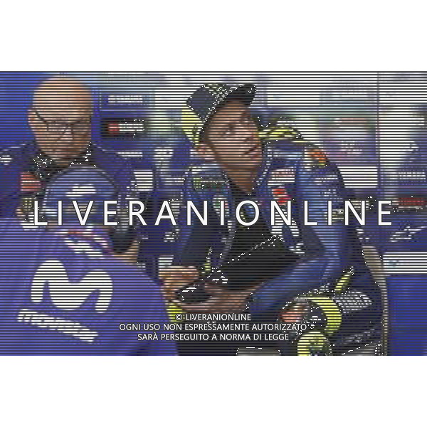 Misano - Motomondiale Gran Premio OCTO di San Marino e della Riviera di Rimini 07/09/2018 nella foto: Valentino Rossi (MOVISTAR YAMAHA MotoGP)durante le prove libere ©Claudio Zamagni/Agenzia Aldo Liverani Valentino Rossi (MOVISTAR YAMAHA MotoGP) during free practice MotoGP OCTO of San Marino on September 07 2018 at Misano World Circuit Marco Simoncelli Misano Adriatico Italy photo credit by Claudio Zamagni/Aldo Liverani Photo Agency / AGENZIA ALDO LIVERANI SAS