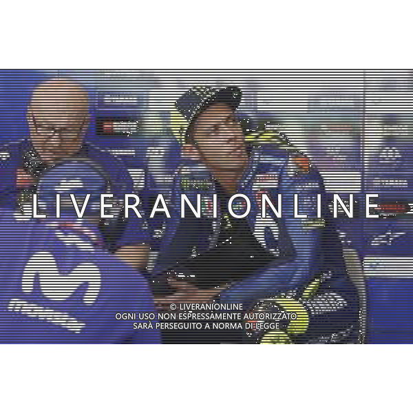 Misano - Motomondiale Gran Premio OCTO di San Marino e della Riviera di Rimini 07/09/2018 nella foto: Valentino Rossi (MOVISTAR YAMAHA MotoGP) durante le prove libere ©Claudio Zamagni/Agenzia Aldo Liverani Valentino Rossi (MOVISTAR YAMAHA MotoGP) during free practice MotoGP OCTO of San Marino on September 07 2018 at Misano World Circuit Marco Simoncelli Misano Adriatico Italy photo credit by Claudio Zamagni/Aldo Liverani Photo Agency / AGENZIA ALDO LIVERANI SAS