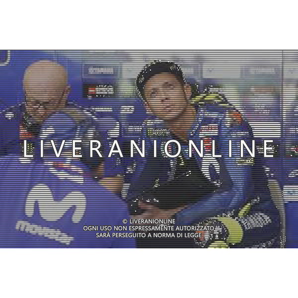 Misano - Motomondiale Gran Premio OCTO di San Marino e della Riviera di Rimini 07/09/2018 nella foto: Valentino Rossi (MOVISTAR YAMAHA MotoGP) durante le prove libere ©Claudio Zamagni/Agenzia Aldo Liverani Valentino Rossi (MOVISTAR YAMAHA MotoGP) during free practice MotoGP OCTO of San Marino on September 07 2018 at Misano World Circuit Marco Simoncelli Misano Adriatico Italy photo credit by Claudio Zamagni/Aldo Liverani Photo Agency / AGENZIA ALDO LIVERANI SAS