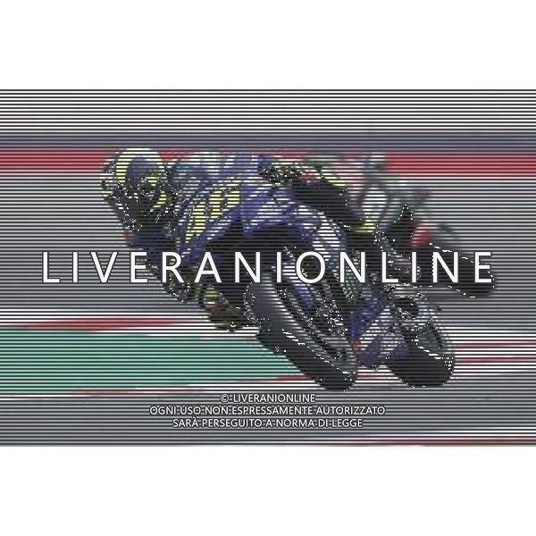 Misano - Motomondiale Gran Premio OCTO di San Marino e della Riviera di Rimini 07/09/2018 nella foto: Valentino Rossi (MOVISTAR YAMAHA MotoGP)durante le prove libere ©Claudio Zamagni/Agenzia Aldo Liverani Valentino Rossi (MOVISTAR YAMAHA MotoGP) during free practice MotoGP OCTO of San Marino on September 07 2018 at Misano World Circuit Marco Simoncelli Misano Adriatico Italy photo credit by Claudio Zamagni/Aldo Liverani Photo Agency / AGENZIA ALDO LIVERANI SAS