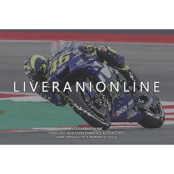 Misano - Motomondiale Gran Premio OCTO di San Marino e della Riviera di Rimini 07/09/2018 nella foto: Valentino Rossi (MOVISTAR YAMAHA MotoGP)durante le prove libere ©Claudio Zamagni/Agenzia Aldo Liverani Valentino Rossi (MOVISTAR YAMAHA MotoGP) during free practice MotoGP OCTO of San Marino on September 07 2018 at Misano World Circuit Marco Simoncelli Misano Adriatico Italy photo credit by Claudio Zamagni/Aldo Liverani Photo Agency / AGENZIA ALDO LIVERANI SAS