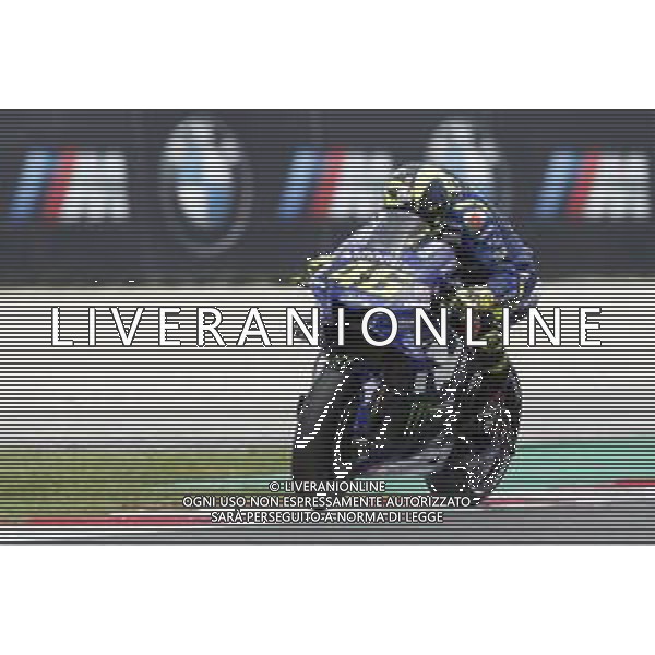 Misano - Motomondiale Gran Premio OCTO di San Marino e della Riviera di Rimini 07/09/2018 nella foto: Valentino Rossi (MOVISTAR YAMAHA MotoGP)durante le prove libere ©Claudio Zamagni/Agenzia Aldo Liverani Valentino Rossi (MOVISTAR YAMAHA MotoGP) during free practice MotoGP OCTO of San Marino on September 07 2018 at Misano World Circuit Marco Simoncelli Misano Adriatico Italy photo credit by Claudio Zamagni/Aldo Liverani Photo Agency / AGENZIA ALDO LIVERANI SAS