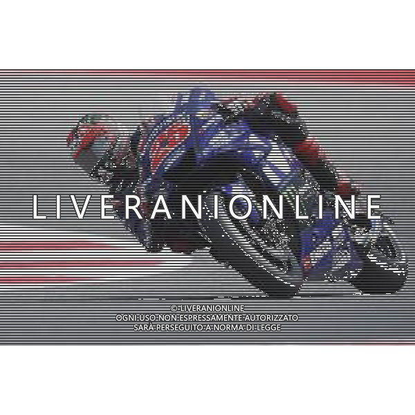 Misano - Motomondiale Gran Premio OCTO di San Marino e della Riviera di Rimini 07/09/2018 nella foto: Maverick Vinales (MOVISTAR YAMAHA MotoGP) durante le prove libere ©Claudio Zamagni/Agenzia Aldo Liverani Maverick Vinales (MOVISTAR YAMAHA MotoGP) during free practice MotoGP OCTO of San Marino on September 07 2018 at Misano World Circuit Marco Simoncelli Misano Adriatico Italy photo credit by Claudio Zamagni/Aldo Liverani Photo Agency / AGENZIA ALDO LIVERANI SAS