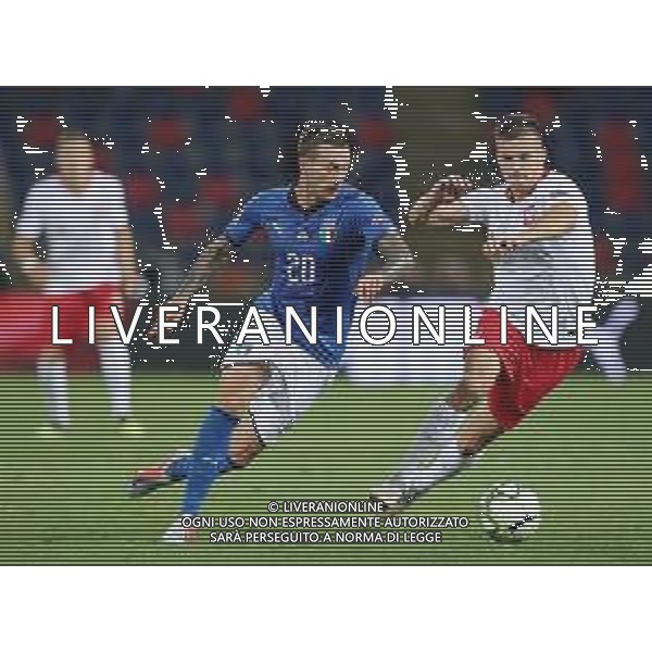 UEFA Nations League A Group 3 Bologna - 07.09.2018 Italia-Polonia Nella Foto:Federico Bernardeschi - Arkadiusz Reca /Ph.Vitez-Ag. Aldo Liverani