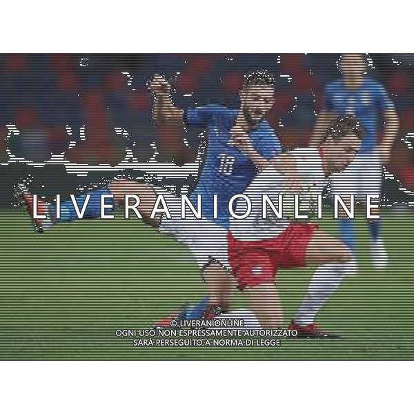 UEFA Nations League A Group 3 Bologna - 07.09.2018 Italia-Polonia Nella Foto:Roberto Gagliardini - Grzegorz Krychowiak /Ph.Vitez-Ag. Aldo Liverani