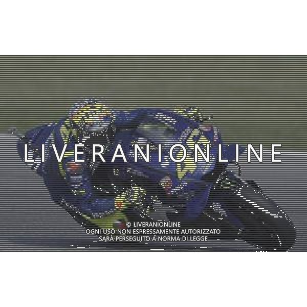 Misano - Motomondiale Gran Premio OCTO di San Marino e della Riviera di Rimini 08/09/2018 nella foto: Valentino Rossi (MOVISTAR YAMAHA MotoGP) con il nuovo casco durante le prove libere ©Claudio Zamagni/Agenzia Aldo Liverani Valentino Rossi (MOVISTAR YAMAHA MotoGP) with his new helmet during free practice MotoGP OCTO of San Marino on September 08 2018 at Misano World Circuit Marco Simoncelli Misano Adriatico Italy photo credit by Claudio Zamagni/Aldo Liverani Photo Agency