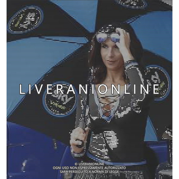 Misano - Motomondiale Gran Premio OCTO di San Marino e della Riviera di Rimini 08/09/2018 nella foto: ombrellina ©Claudio Zamagni/Agenzia Aldo Liverani umbrella girl at MotoGP OCTO of San Marino on September 08 2018 at Misano World Circuit Marco Simoncelli Misano Adriatico Italy photo credit by Claudio Zamagni/Aldo Liverani Photo Agency