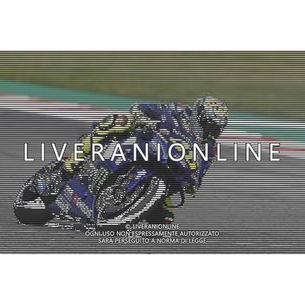 Misano - Motomondiale Gran Premio OCTO di San Marino e della Riviera di Rimini 08/09/2018 nella foto: Valentino Rossi (MOVISTAR YAMAHA MotoGP)durante le prove libere ©Claudio Zamagni/Agenzia Aldo Liverani Valentino Rossi (MOVISTAR YAMAHA MotoGP) during free practice MotoGP OCTO of San Marino on September 08 2018 at Misano World Circuit Marco Simoncelli Misano Adriatico Italy photo credit by Claudio Zamagni/Aldo Liverani Photo Agency