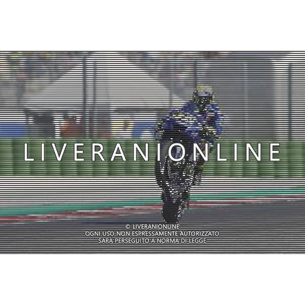 Misano - Motomondiale Gran Premio OCTO di San Marino e della Riviera di Rimini 08/09/2018 nella foto: Valentino Rossi (MOVISTAR YAMAHA MotoGP)durante le qualifiche ©Claudio Zamagni/Agenzia Aldo Liverani Valentino Rossi (MOVISTAR YAMAHA MotoGP) during Qualifying MotoGP OCTO of San Marino on September 08 2018 at Misano World Circuit Marco Simoncelli Misano Adriatico Italy photo credit by Claudio Zamagni/Aldo Liverani Photo Agency / AGENZIA ALDO LIVERANI SAS