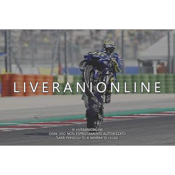 Misano - Motomondiale Gran Premio OCTO di San Marino e della Riviera di Rimini 08/09/2018 nella foto: Valentino Rossi (MOVISTAR YAMAHA MotoGP)durante le qualifiche ©Claudio Zamagni/Agenzia Aldo Liverani Valentino Rossi (MOVISTAR YAMAHA MotoGP) during Qualifying MotoGP OCTO of San Marino on September 08 2018 at Misano World Circuit Marco Simoncelli Misano Adriatico Italy photo credit by Claudio Zamagni/Aldo Liverani Photo Agency / AGENZIA ALDO LIVERANI SAS