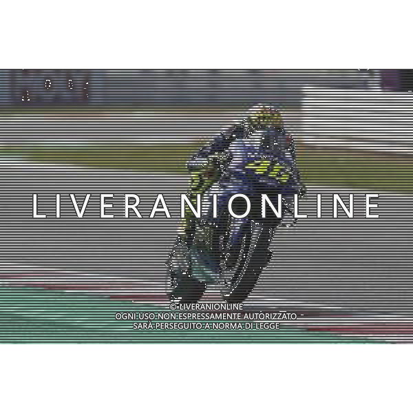 Misano - Motomondiale Gran Premio OCTO di San Marino e della Riviera di Rimini 08/09/2018 nella foto: Valentino Rossi (MOVISTAR YAMAHA MotoGP) durante le qualifiche ©Claudio Zamagni/Agenzia Aldo Liverani Valentino Rossi (MOVISTAR YAMAHA MotoGP) during Qualifying MotoGP OCTO of San Marino on September 08 2018 at Misano World Circuit Marco Simoncelli Misano Adriatico Italy photo credit by Claudio Zamagni/Aldo Liverani Photo Agency / AGENZIA ALDO LIVERANI SAS