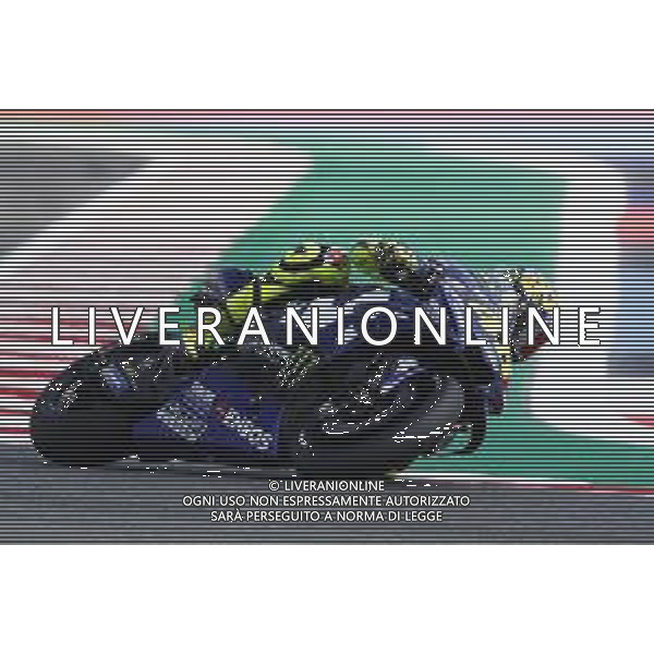 Misano - Motomondiale Gran Premio OCTO di San Marino e della Riviera di Rimini 08/09/2018 nella foto: Valentino Rossi (MOVISTAR YAMAHA MotoGP)durante le qualifiche ©Claudio Zamagni/Agenzia Aldo Liverani Valentino Rossi (MOVISTAR YAMAHA MotoGP) during Qualifying MotoGP OCTO of San Marino on September 08 2018 at Misano World Circuit Marco Simoncelli Misano Adriatico Italy photo credit by Claudio Zamagni/Aldo Liverani Photo Agency / AGENZIA ALDO LIVERANI SAS