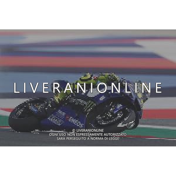 Misano - Motomondiale Gran Premio OCTO di San Marino e della Riviera di Rimini 08/09/2018 nella foto: Valentino Rossi (MOVISTAR YAMAHA MotoGP)durante le qualifiche ©Claudio Zamagni/Agenzia Aldo Liverani Valentino Rossi (MOVISTAR YAMAHA MotoGP) during Qualifying MotoGP OCTO of San Marino on September 08 2018 at Misano World Circuit Marco Simoncelli Misano Adriatico Italy photo credit by Claudio Zamagni/Aldo Liverani Photo Agency / AGENZIA ALDO LIVERANI SAS