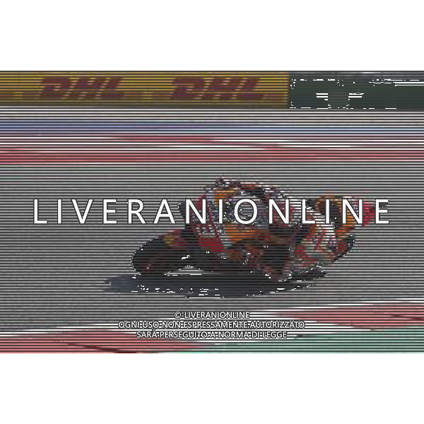 Misano - Motomondiale Gran Premio OCTO di San Marino e della Riviera di Rimini 09/09/2018 nella foto: Marc Marquez (REPSOL HONDA TEAM)durante il Warm Up ©Claudio Zamagni/Agenzia Aldo Liverani Marc Marquez (REPSOL HONDA TEAM) during Warm Up MotoGP OCTO of San Marino on September 09 2018 at Misano World Circuit Marco Simoncelli Misano Adriatico Italy photo credit by Claudio Zamagni/Aldo Liverani Photo Agency / AGENZIA ALDO LIVERANI SAS