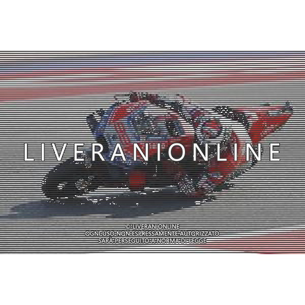 Misano - Motomondiale Gran Premio OCTO di San Marino e della Riviera di Rimini 09/09/2018 nella foto: Jorge Lorenzo (DUCATI TEAM) durante il Warm Up ©Claudio Zamagni/Agenzia Aldo Liverani Jorge Lorenzo (DUCATI TEAM) during Warm Up MotoGP OCTO of San Marino on September 09 2018 at Misano World Circuit Marco Simoncelli Misano Adriatico Italy photo credit by Claudio Zamagni/Aldo Liverani Photo Agency / AGENZIA ALDO LIVERANI SAS