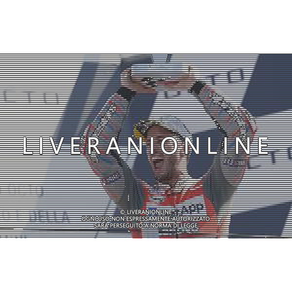 Misano - Motomondiale Gran Premio OCTO di San Marino e della Riviera di Rimini 09/09/2018 nella foto: Andrea Dovizioso (DUCATI TEAM) Podio MotoGp ©Claudio Zamagni/Agenzia Aldo Liverani Andrea Dovizioso (DUCATI TEAM) during the race MotoGP OCTO of San Marino on September 09 2018 at Misano World Circuit Marco Simoncelli Misano Adriatico Italy photo credit by Claudio Zamagni/Aldo Liverani Photo Agency / AGENZIA ALDO LIVERANI SAS - Podio MotoGp