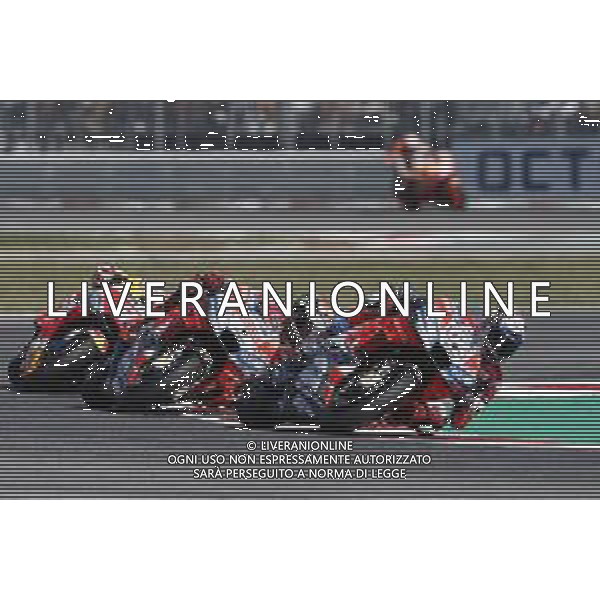 Misano - Motomondiale Gran Premio OCTO di San Marino e della Riviera di Rimini 09/09/2018 nella foto: Andrea Dovizioso (DUCATI TEAM) Jorge Lorenzo (DUCATI TEAM) Marc Marquez (REPSOL HONDA TEAM) durante la gara ©Claudio Zamagni/Agenzia Aldo Liverani Andrea Dovizioso (DUCATI TEAM) Jorge Lorenzo (DUCATI TEAM) Marc Marquez (REPSOL HONDA TEAM) during the race MotoGP OCTO of San Marino on September 09 2018 at Misano World Circuit Marco Simoncelli Misano Adriatico Italy photo credit by Claudio Zamagni/Aldo Liverani Photo Agency / AGENZIA ALDO LIVERANI SAS