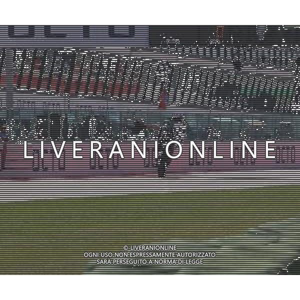 Misano Adriatico ( RN ) 09/09/2018 Misano World Circuit Marco Simoncelli. Gran Premio Octo di San Marino e della Riviera di Rimini 2018 - Moto2 Nella foto: Francesco Bagnaia ( ITA ) su KALEX taglia il traguardo come vincitore PH Lauro Montagnini AG ALDO LIVERANI SAS